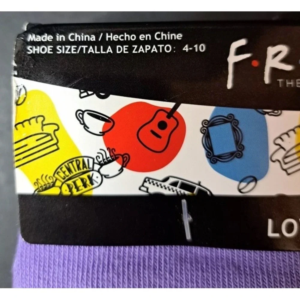 Friends The Television TV Series Ladies Low Cut Socks 10 Pairs Size 4-10 Novelty